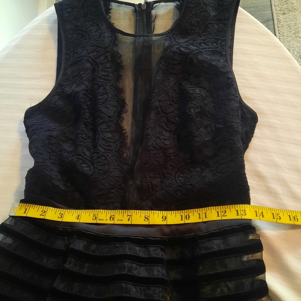 Little Black Dress With Plunging V-neck Dress - Picture 16 of 16